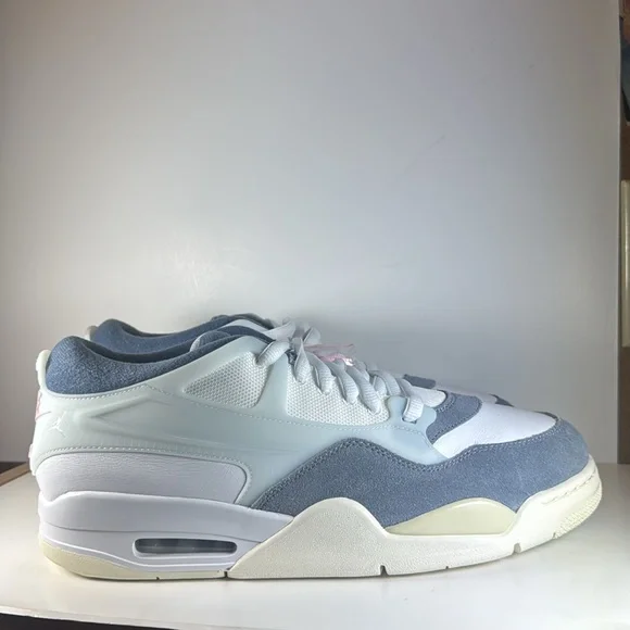 Air Jordan 4 RM White Diffused Blue Ashen Slate Men’s Size 13 Sneakers Shoes